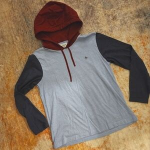 Original Penguin Standard Colorblock Long Sleeve Hooded Tee